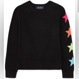 Girls Rainbow Star Sweater